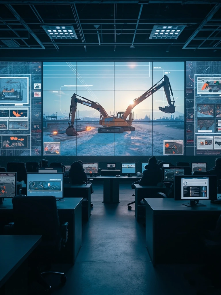 The KENLOG telematics dispatch control room in Otaru